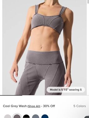 ALO Yoga Sunray Cool Grey Athletic